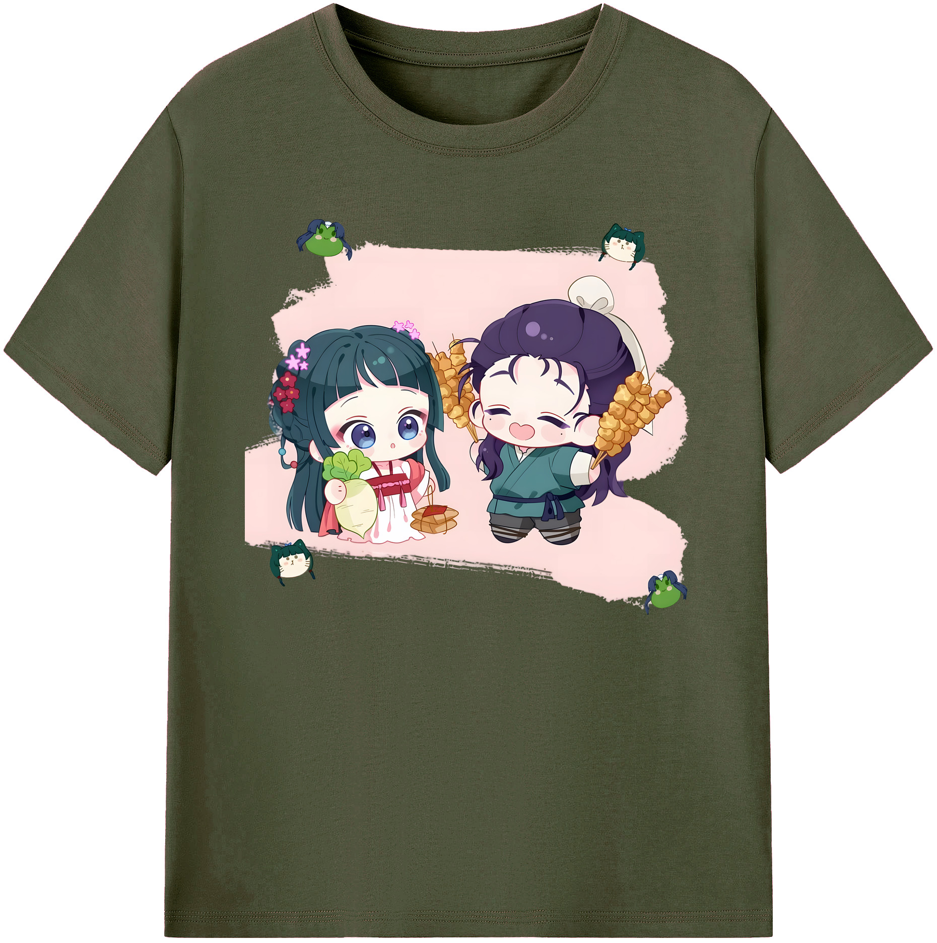 （画像用） 薬屋のひとりごと The Apothecary Diaries 綿100％ メンズ半袖Tシャツ｜肌触りやわらか＆通気性
